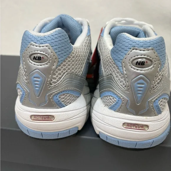 New Balance Women's Silver and Blue Sneakers - Picture 6 of 6